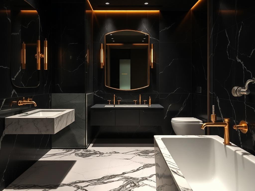 Luxury renovated bathroom in a new build home